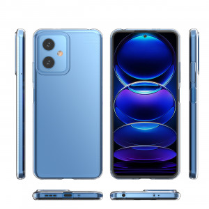 Тънък силиконов гръб 0.5mm - Xiaomi Redmi Note 12 / Poco X5 прозрачен - Img 4