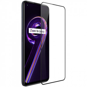 Ултратънък 0.2mm 9H закален стъклен протектор NILLKIN Amazing CP+Pro - Realme 9 5G / 9 Pro с черна рамка - Img 2