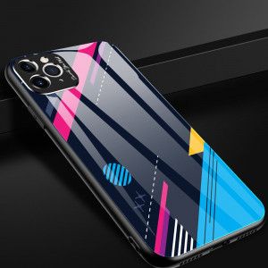 Цветен стъклен гръб с покритие за камерата - iPhone 11 Pro Max модел 1 - Img 15