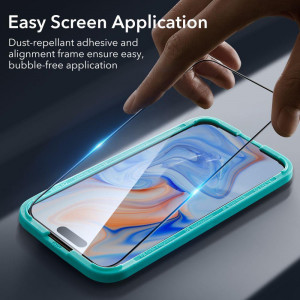 2 бр. стъклен протектор ESR - iPhone 15 черен - Img 9