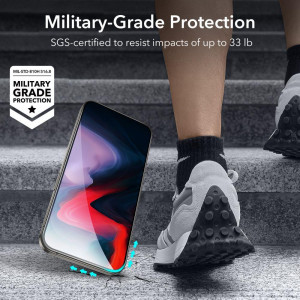 2 бр. стъклен протектор ESR - iPhone 15 Pro черен - Img 5
