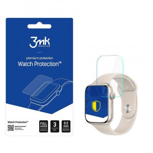 3 бр. гъвкав протектор с пълно покритие 3mk Watch Protection v. ARC+ - Apple Watch 8 / 9 45mm