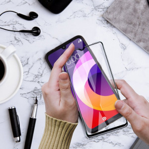 5D Full Glue керамичен протектор - Samsung Galaxy A33 5G с черна рамка - Img 4