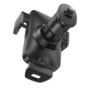 Baseus Wisdom induction charger car phone holder on the grill черен (CGZX000001) - Img 6