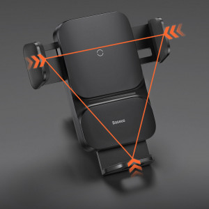 Baseus Wisdom induction charger car phone holder on the grill черен (CGZX000001) - Img 16