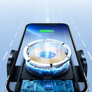 Joyroom стойка за кола Qi Wireless Induction зарядно 15W (MagSafe - iPhone Compatible) - Dashboard (JR-ZS295) черен - Img 20