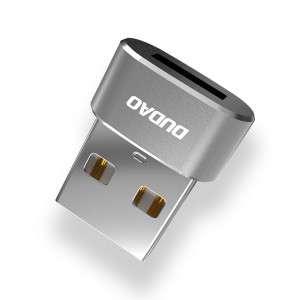 Адаптер DUDAO USB Type A към USB Type C (L16AC) черен - Img 1