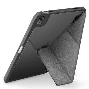 Антибактериален калъф тип книга с място за стилус UNIQ Moven - iPad mini 8.3" (6th gen 2021) charcoal gray - Img 2