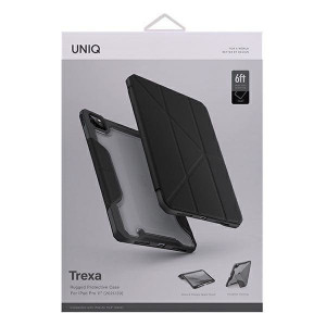 Антибактериален калъф тип книга с място за стилус UNIQ Trexa - iPad Pro 11" (2nd gen 2020) / Pro 11" (3rd gen 2021) / Pro 11" (4th gen 2022) черен - Img 8