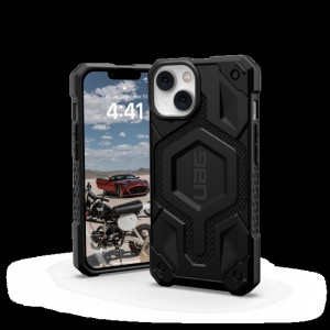 Армиран гръб UAG Monarch MagSafe - iPhone 14 Plus черен кевлар - Img 3