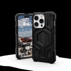 Армиран гръб UAG Monarch MagSafe - iPhone 14 Pro черен кевлар - Img 4