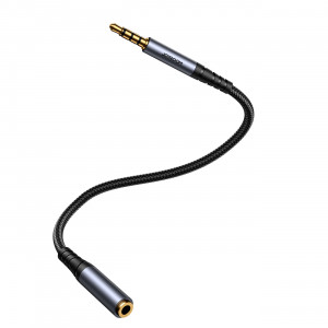 Аудио кабел JOYROOM жак 3.5mm (мъжко) към жак 3.5mm (женско) 1.2m черен (SY-A09) - Img 5