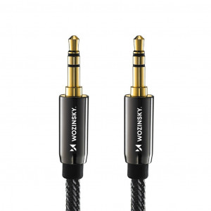 Аудио кабел WOZINSKY жак 3.5mm 3 m черен - Img 3
