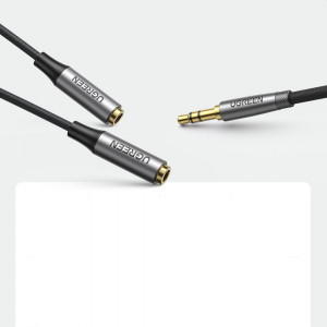 Аудио сплитер UGREEN жак 3.5mm (мъжко) към 2x жак 3.5mm (женско) 0.2m черен (AV191 50253) - Img 5