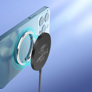 Безжично MagSafe зарядно CHOETECH 15W за iPhone 12 / 13 / 14 (T518-F-BK) черно - Img 5
