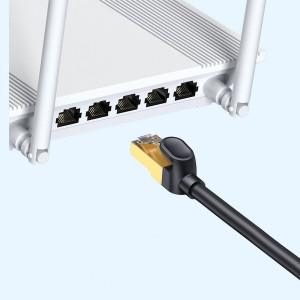 Бърз интернет кабел BASEUS cat.7 RJ45 10Gb/s 30m черен (WKJS011001) - Img 19