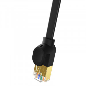 Бърз плосък интернет кабел BASEUS RJ45 cat.7 10Gb/s 2m черен - Img 7