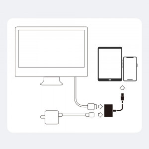 Видео адаптер JOYROOM Lightning към digital HDMI / Lightning FullHD, 1080p, 60Hz (S-H141) бял - Img 3