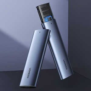 Външна адаптерна кутия Ugreen за M.2 B-Key SATA 3.0 5Gbps + кабел USB Type C (CM400) сива - Img 13