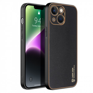 Гръб от еко кожа DUX DUCIS Yolo - iPhone 14 черен - Img 3
