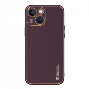 Гръб от еко кожа DUX DUCIS Yolo - iPhone 14 Plus лилав - Img 1
