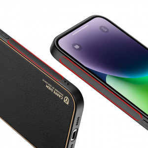 Гръб от еко кожа DUX DUCIS Yolo - iPhone 14 Plus черен - Img 8