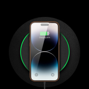 Гръб от еко кожа DUX DUCIS Yolo - iPhone 14 Pro кафяв - Img 12