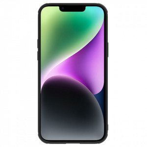Гръб от естествена кожа с подвижно покритие за камерата NILLKIN CamShield Leather S - iPhone 14 черен - Img 2