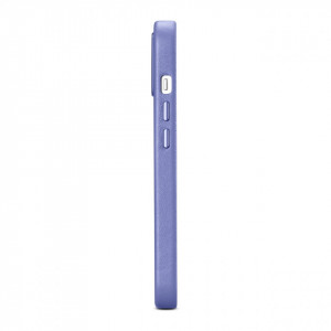 Гръб от естествена кожа iCARER Leather MagSafe - iPhone 14 светлолилав - Img 6