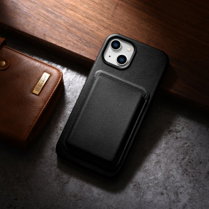 Гръб от естествена кожа iCARER Leather MagSafe - iPhone 14 черен - Img 20