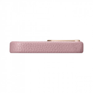 Гръб от естествена кожа iCARER Litchi Premium MagSafe - iPhone 14 Plus розов - Img 4