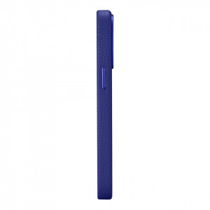 Гръб от естествена кожа iCARER Litchi Premium MagSafe - Leather Case - iPhone 14 Pro Max тъмносин - Img 6