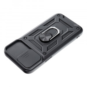 Гръб със стойка и подвижно покритие за камерата Slide Armor - iPhone 14 Pro Max черен - Img 5