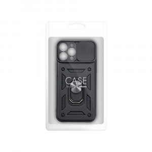 Гръб със стойка и подвижно покритие за камерата Slide Armor - iPhone 14 Pro Max черен - Img 10