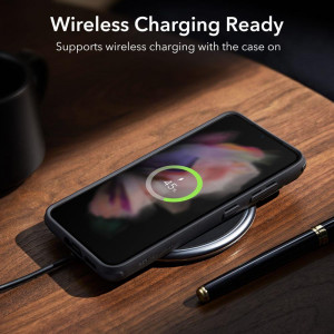 Гръб със стойка ESR Classic Kickstand - Samsung Galaxy S23+ прозрачен с черна рамка - Img 5