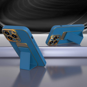 Гръб със стойка New Kickstand - iPhone 12 син - Img 4