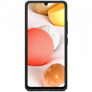 Гръб със стойка NILLKIN Super Frosted Shield - Samsung Galaxy A42 5G черен - Img 6