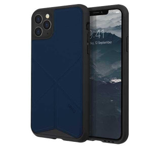 Гръб със стойка UNIQ Transforma - iPhone 11 Pro Max тъмносин - Img 4