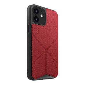 Гръб със стойка UNIQ Transforma - iPhone 12 mini червен - Img 2