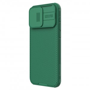 Гръб с подвижно покритие за камерата NILLKIN CamShield Pro с вграден магнит - iPhone 15 Pro Max зелен - Img 2