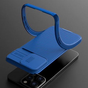 Гръб с подвижно покритие за камерата NILLKIN CamShield Pro с вграден магнит - iPhone 15 Pro Max лилав - Img 10