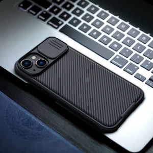 Гръб с подвижно покритие за камерата NILLKIN CamShield Pro - iPhone 14 Plus черен - Img 16