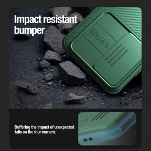 Гръб с подвижно покритие за камерата NILLKIN CamShield Pro - Samsung Galaxy S24 зелен - Img 10