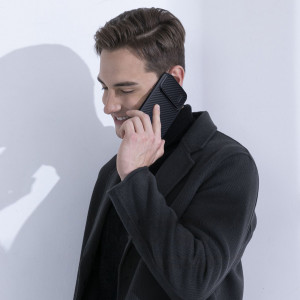 Гръб с подвижно покритие за камерата NILLKIN Synthetic Fiber S - iPhone 14 черен - Img 14