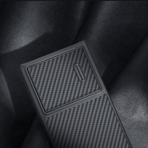 Гръб с подвижно покритие за камерата NILLKIN Synthetic Fiber S - Samsung Galaxy S23 Ultra черен - Img 11