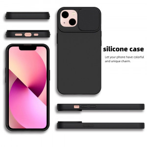 Гръб с подвижно покритие за камерата Slide - iPhone 12 Pro черен - Img 10