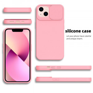 Гръб с подвижно покритие за камерата Slide - iPhone 14 Pro светлорозов - Img 15