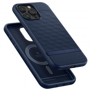Гръб CASEOLOGY Parallax MagSafe - iPhone 15 Pro Max Midnight Blue - Img 7