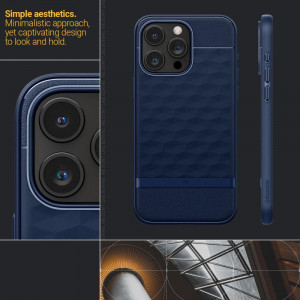 Гръб CASEOLOGY Parallax MagSafe - iPhone 15 Pro Max Midnight Blue - Img 11