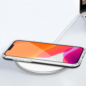Гръб Clear 3в1 с гел рамка - iPhone 14 Pro Max черен - Img 6